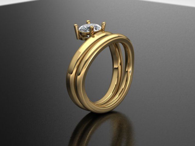 Oval Ring US 6 3D print model_2