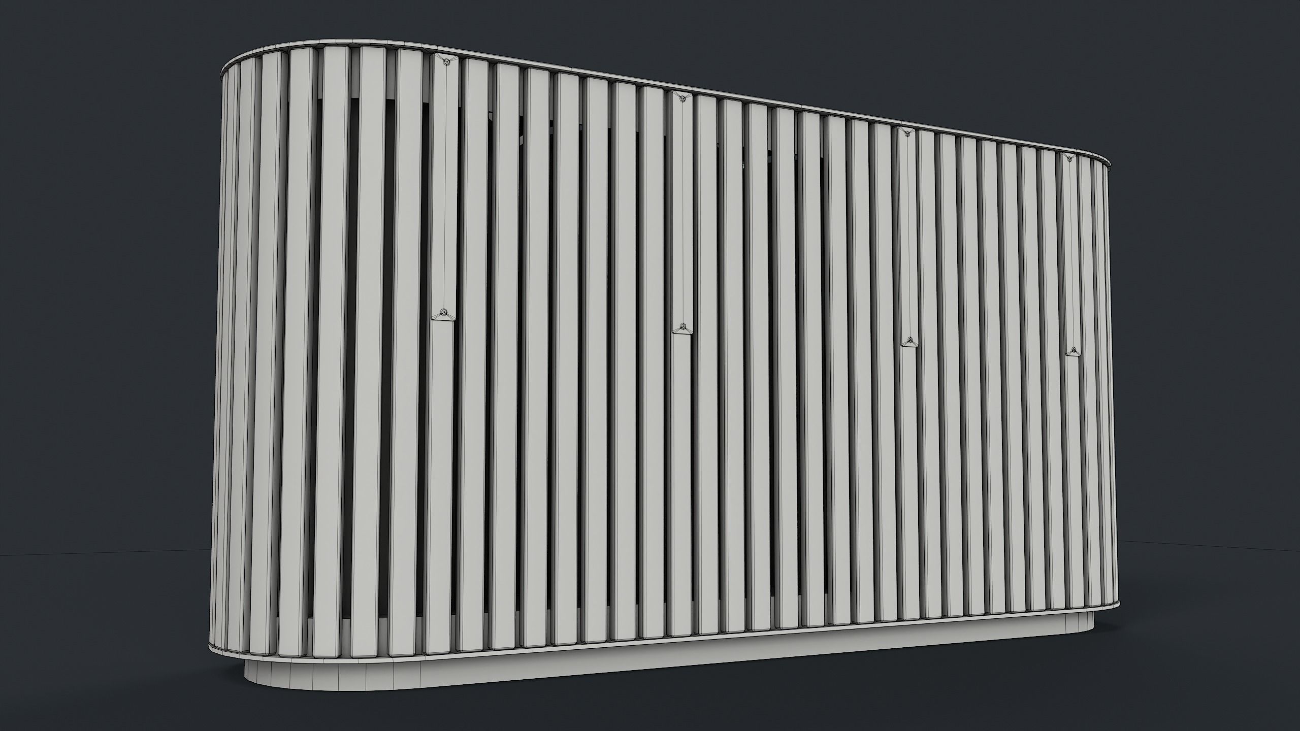 Street Trash Can 44 PBR Game Ready Low-poly 3D model_20