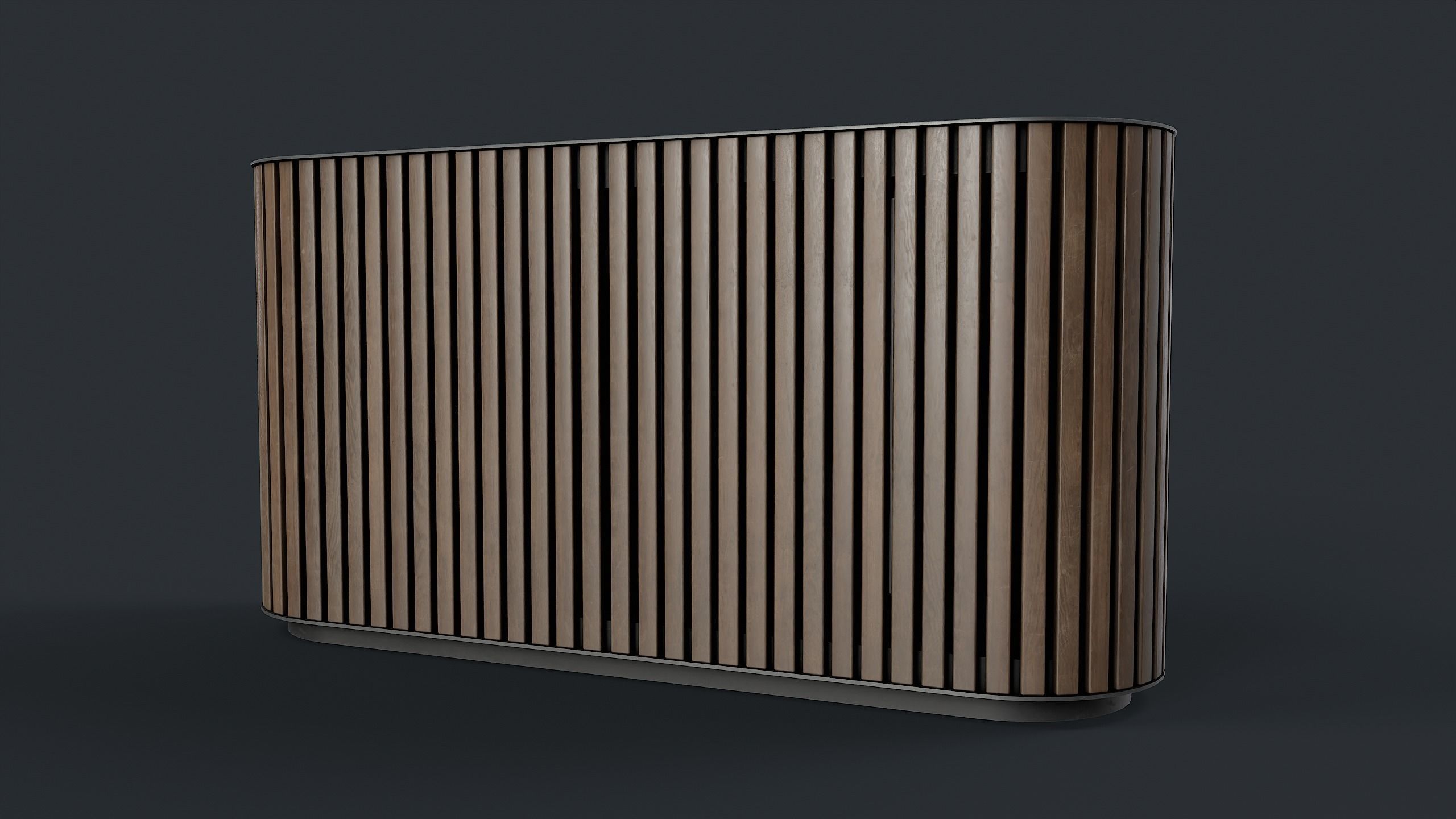 Street Trash Can 44 PBR Game Ready Low-poly 3D model_6