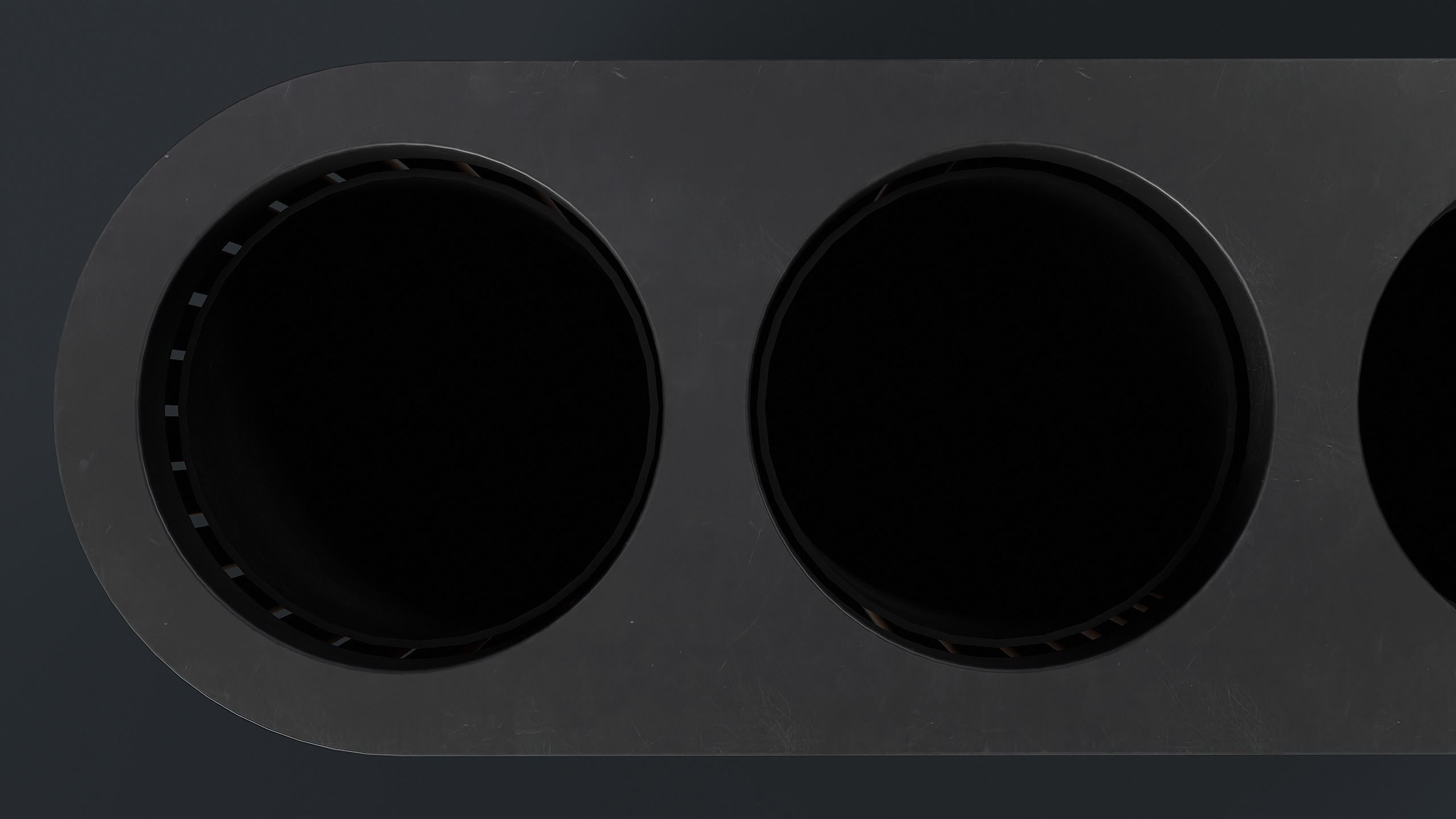 Street Trash Can 44 PBR Game Ready Low-poly 3D model_10