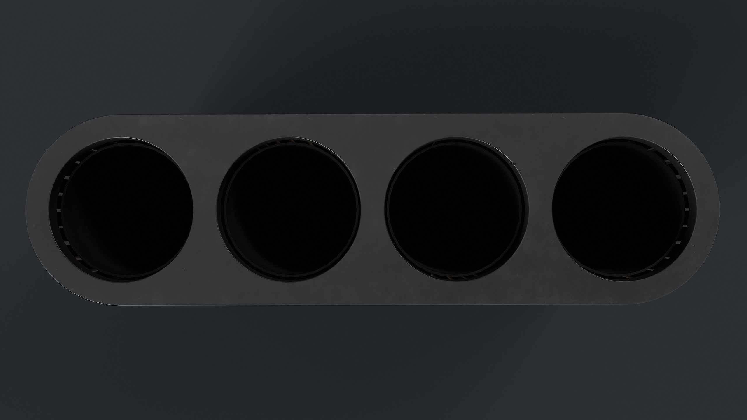 Street Trash Can 44 PBR Game Ready Low-poly 3D model_9