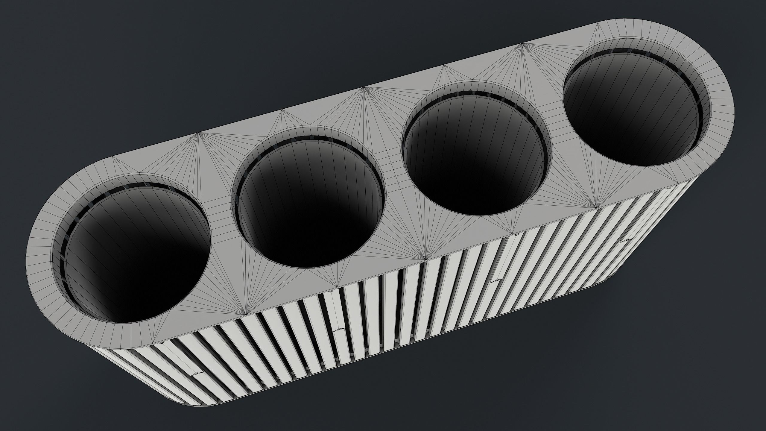 Street Trash Can 44 PBR Game Ready Low-poly 3D model_21