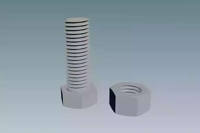 Screw with Nut M12X1-75