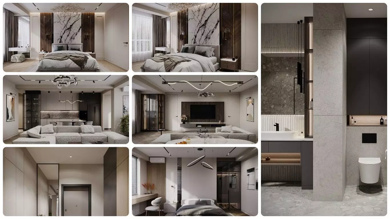 Modern interior  3D model_0