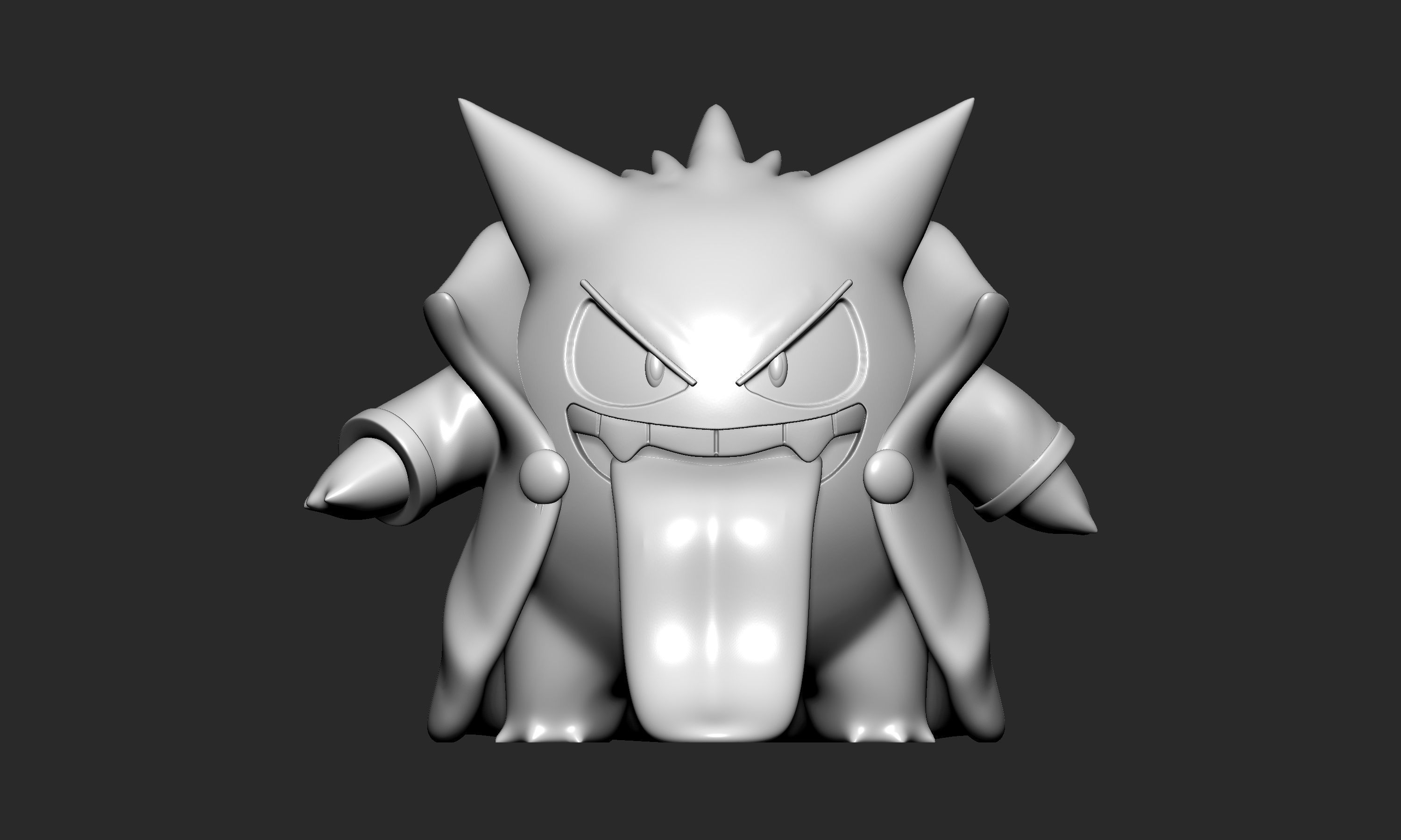 Pokemon - Dracule Gengar Halloween 3D print model_2