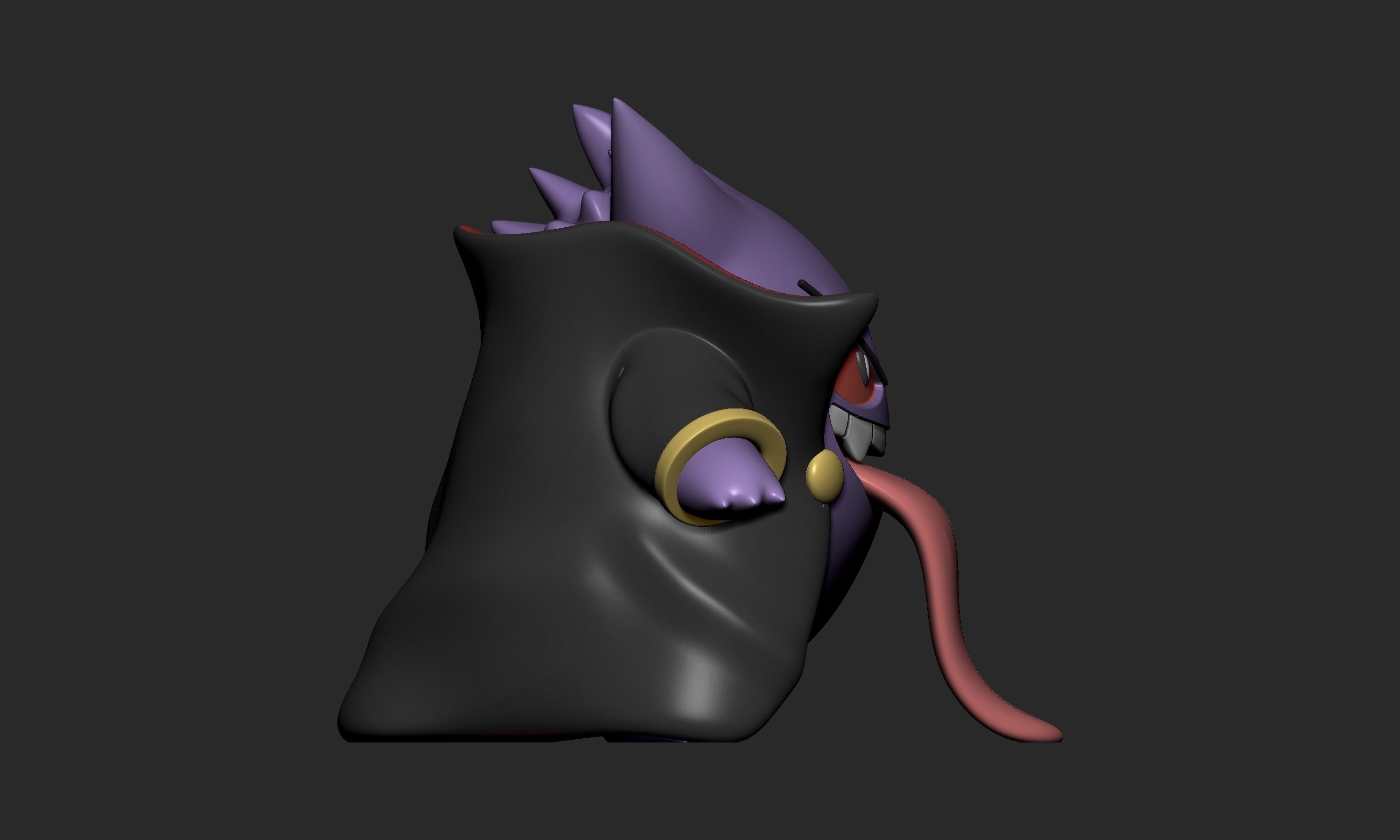 Pokemon - Dracule Gengar Halloween 3D print model_8