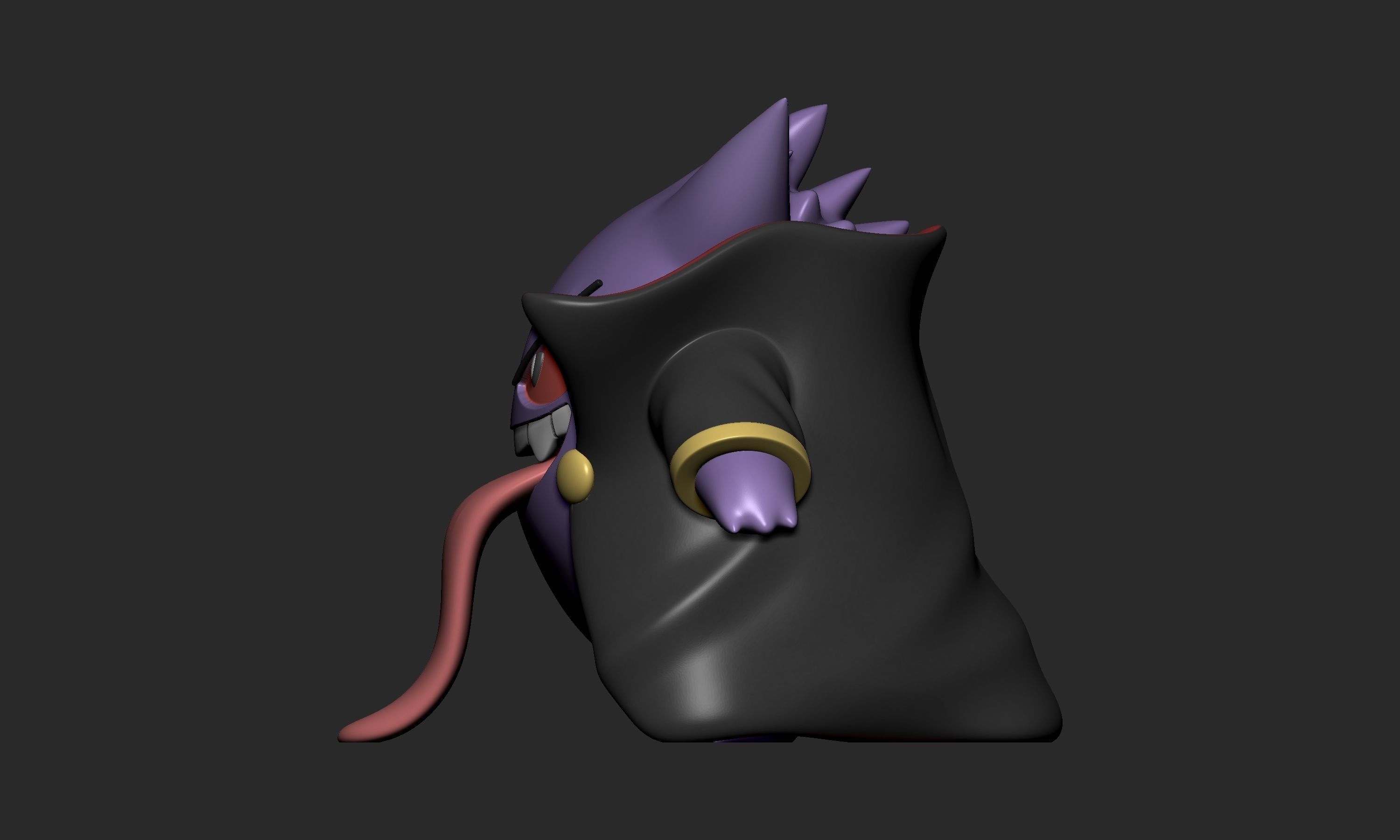Pokemon - Dracule Gengar Halloween 3D print model_4