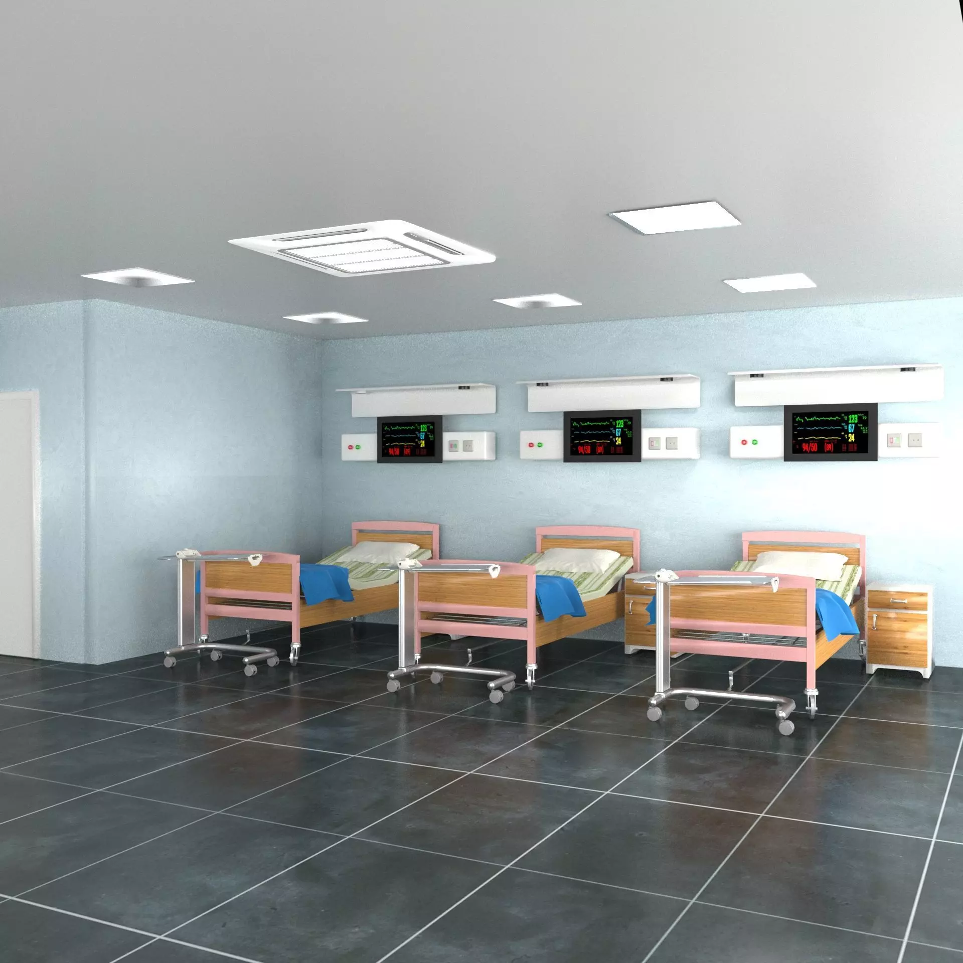 Hospital Ward 2 3D model_0