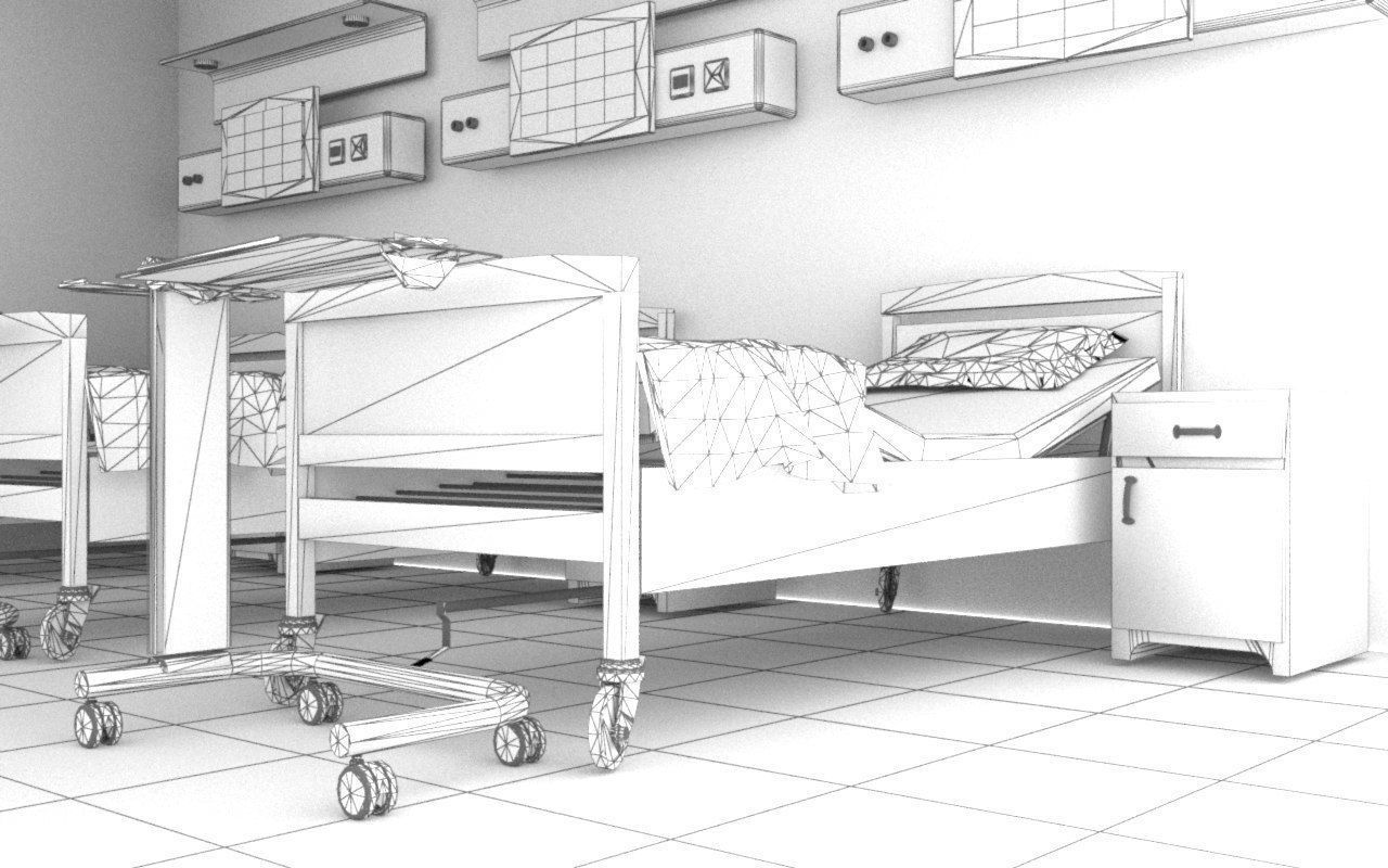 Hospital Ward 2 3D model_10