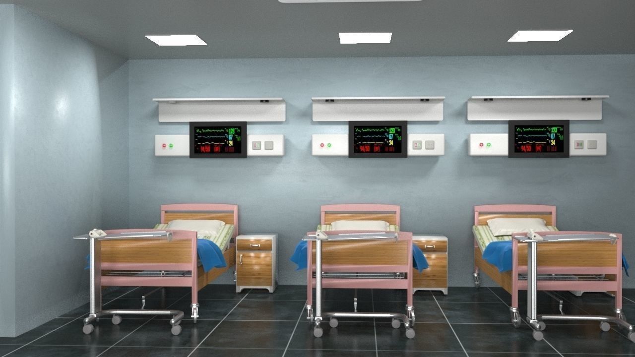 Hospital Ward 2 3D model_6