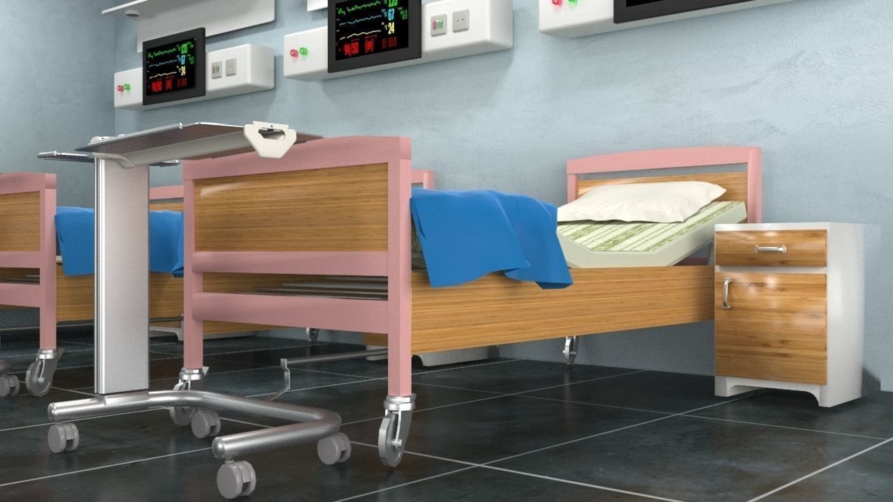 Hospital Ward 2 3D model_1