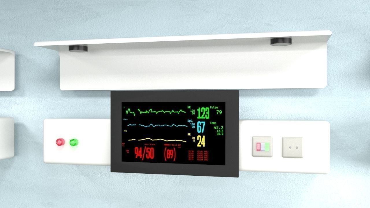 Hospital Ward 2 3D model_2
