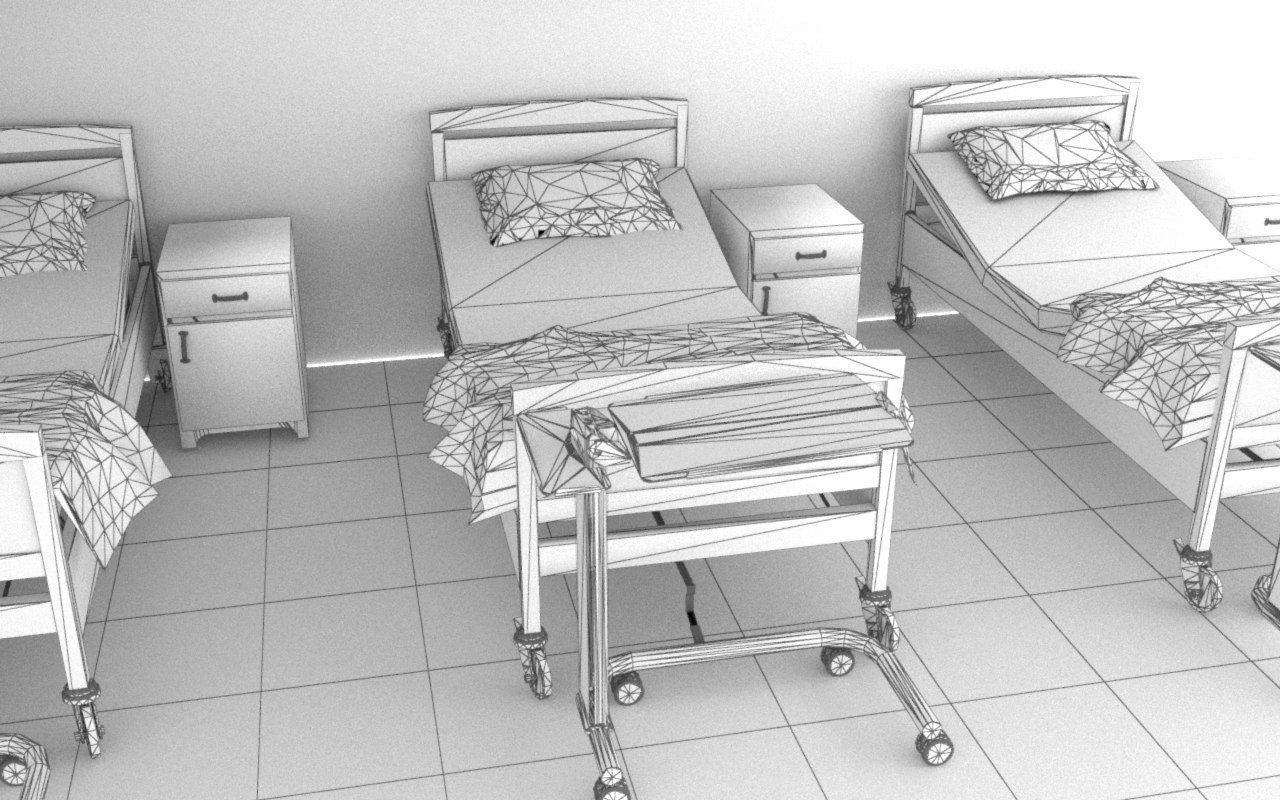 Hospital Ward 2 3D model_12