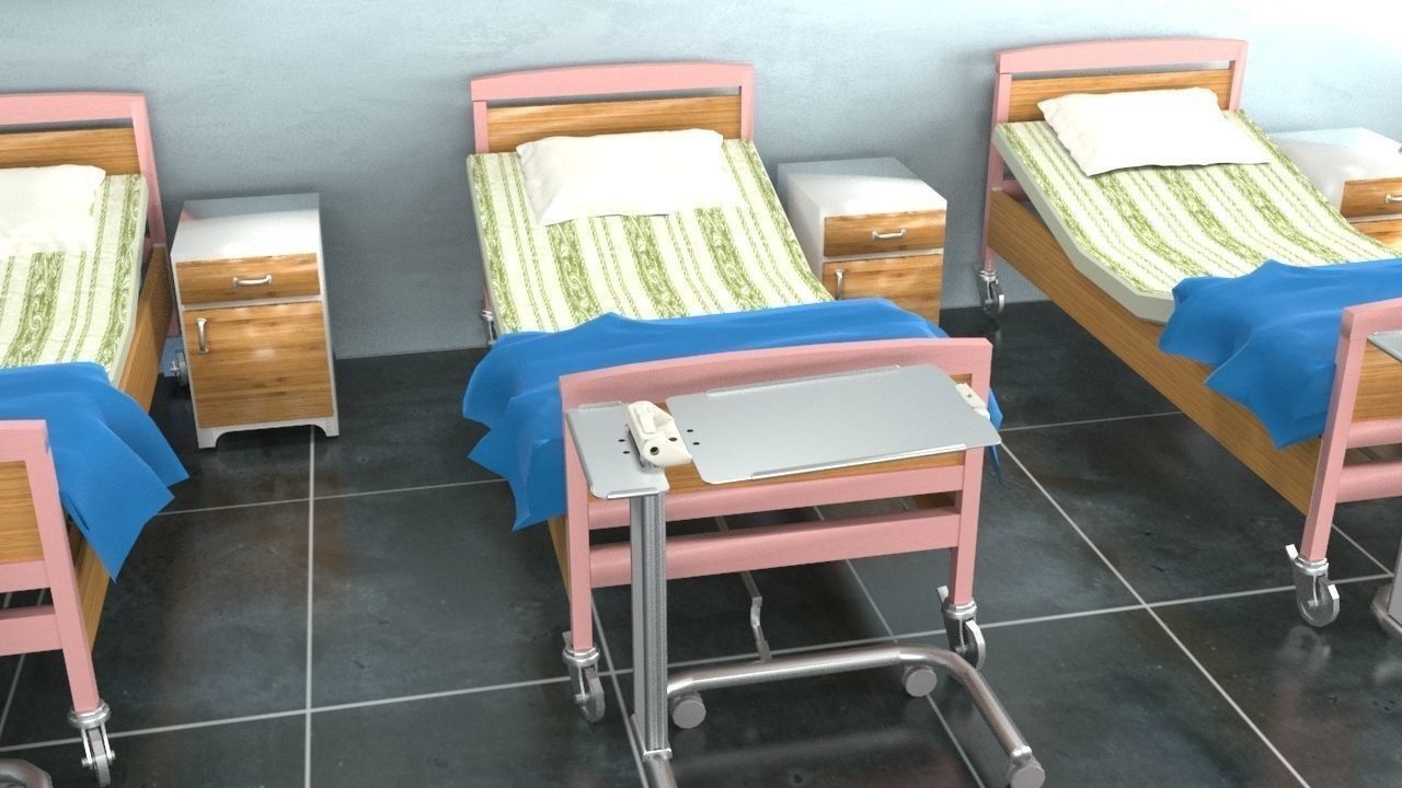 Hospital Ward 2 3D model_5