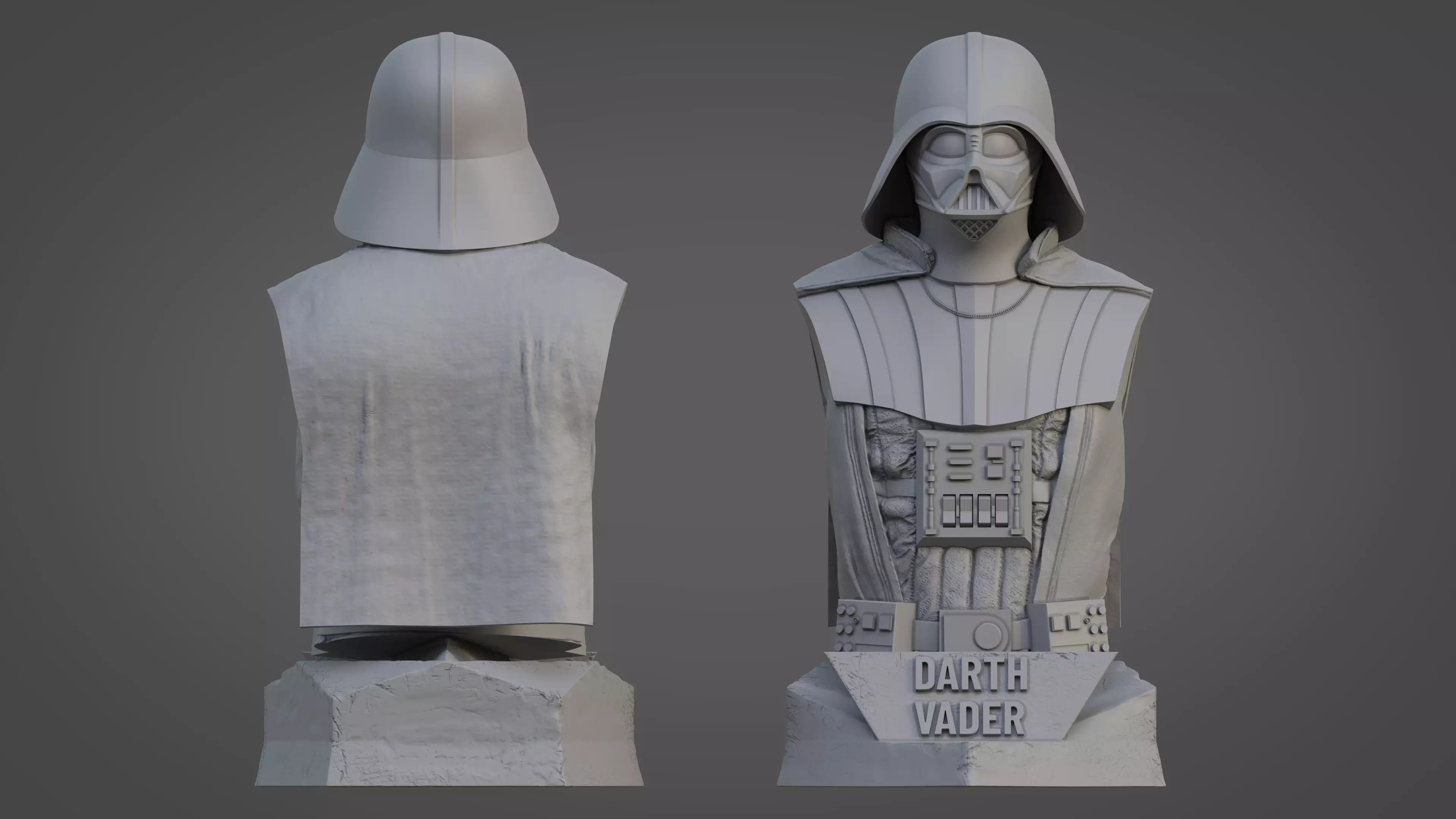 DARTH VADER ULTRA-DETAILED SUPPORT-FREE BUST 3D MODEL 3D print model