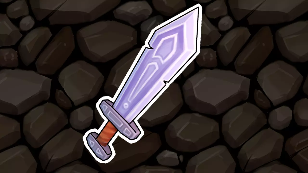 Lukkys Hand Painted Sword Free low-poly 3D model
