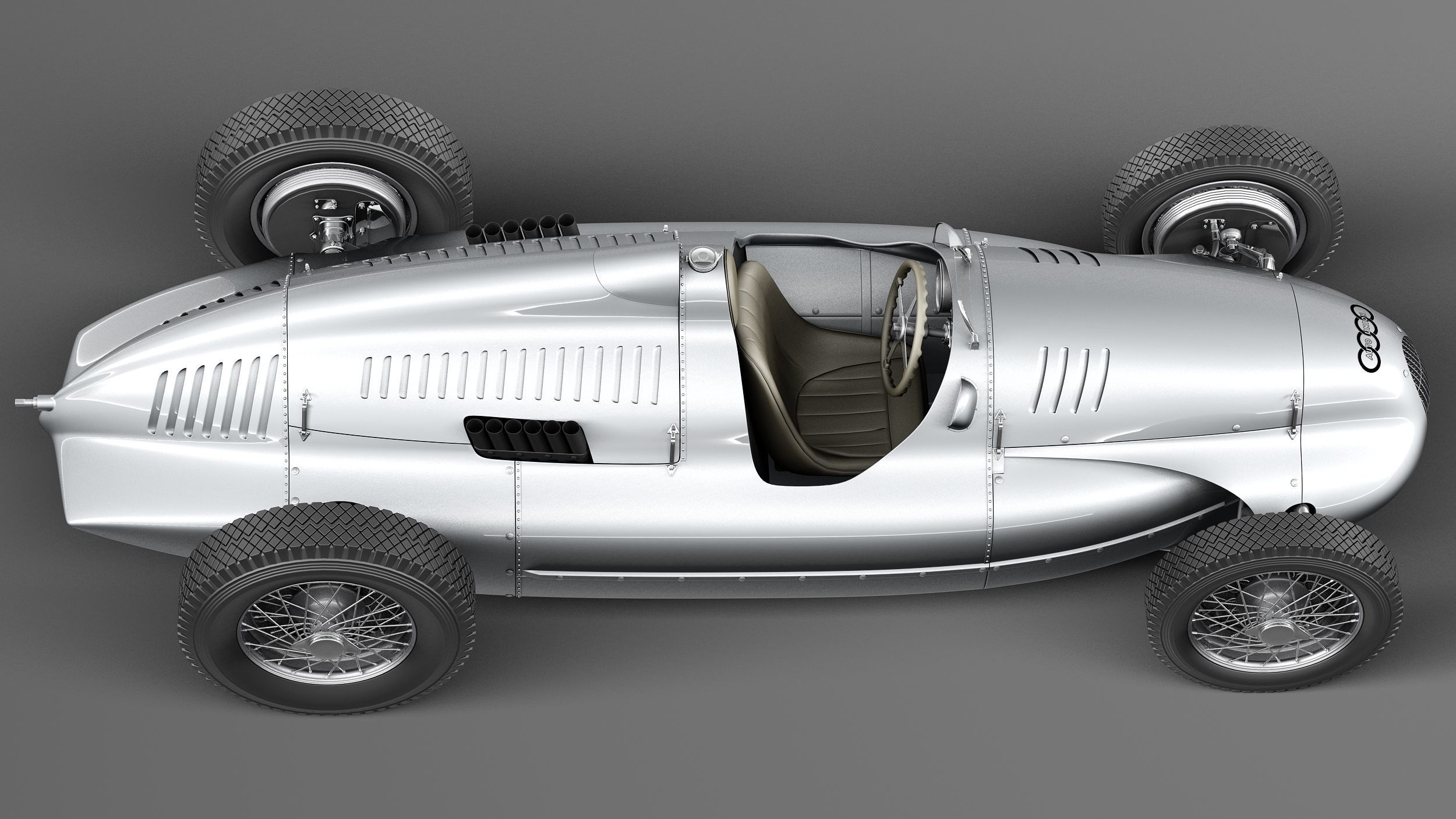 Auto Union type D 1938 3D model_7