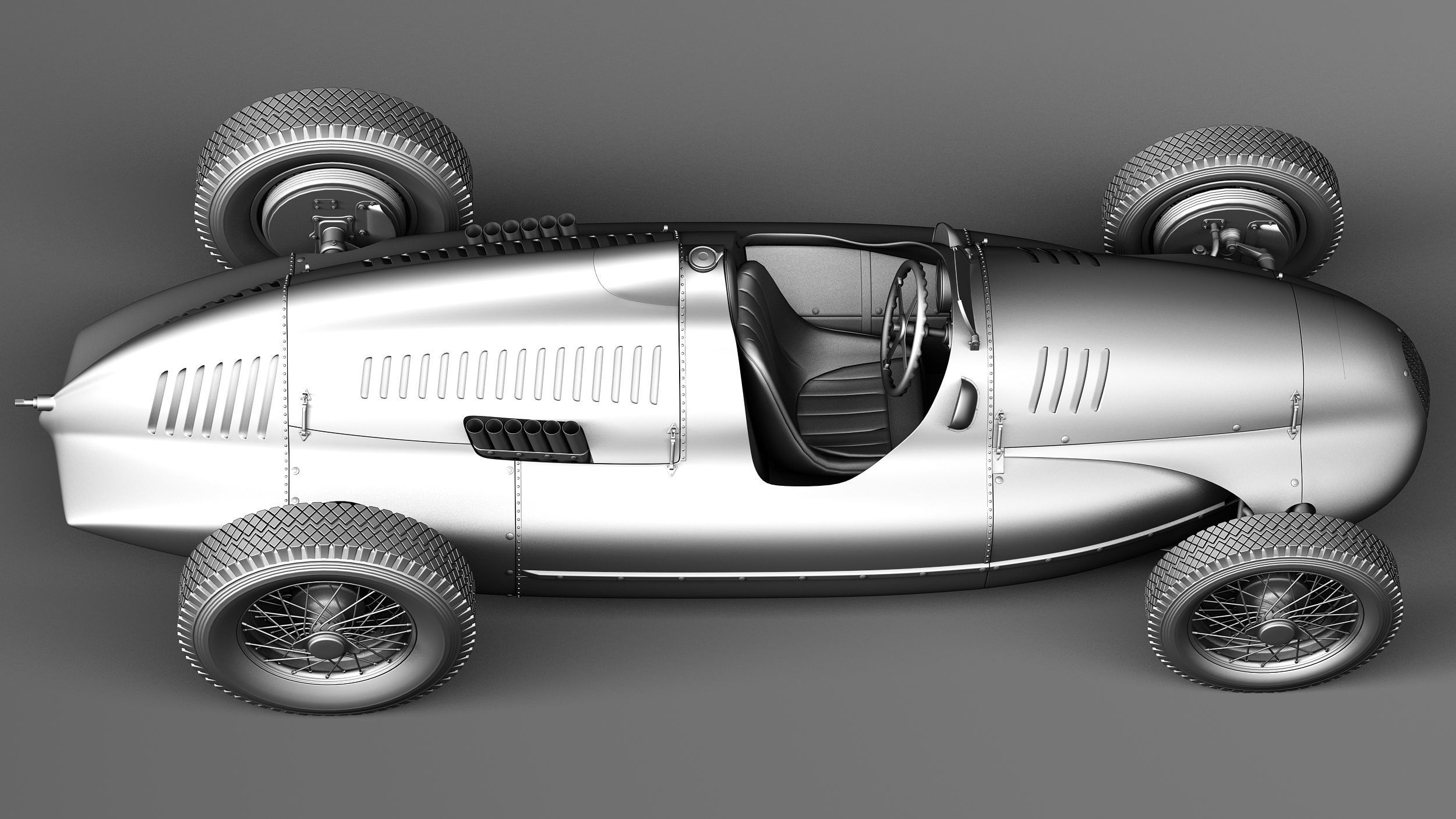 Auto Union type D 1938 3D model_15