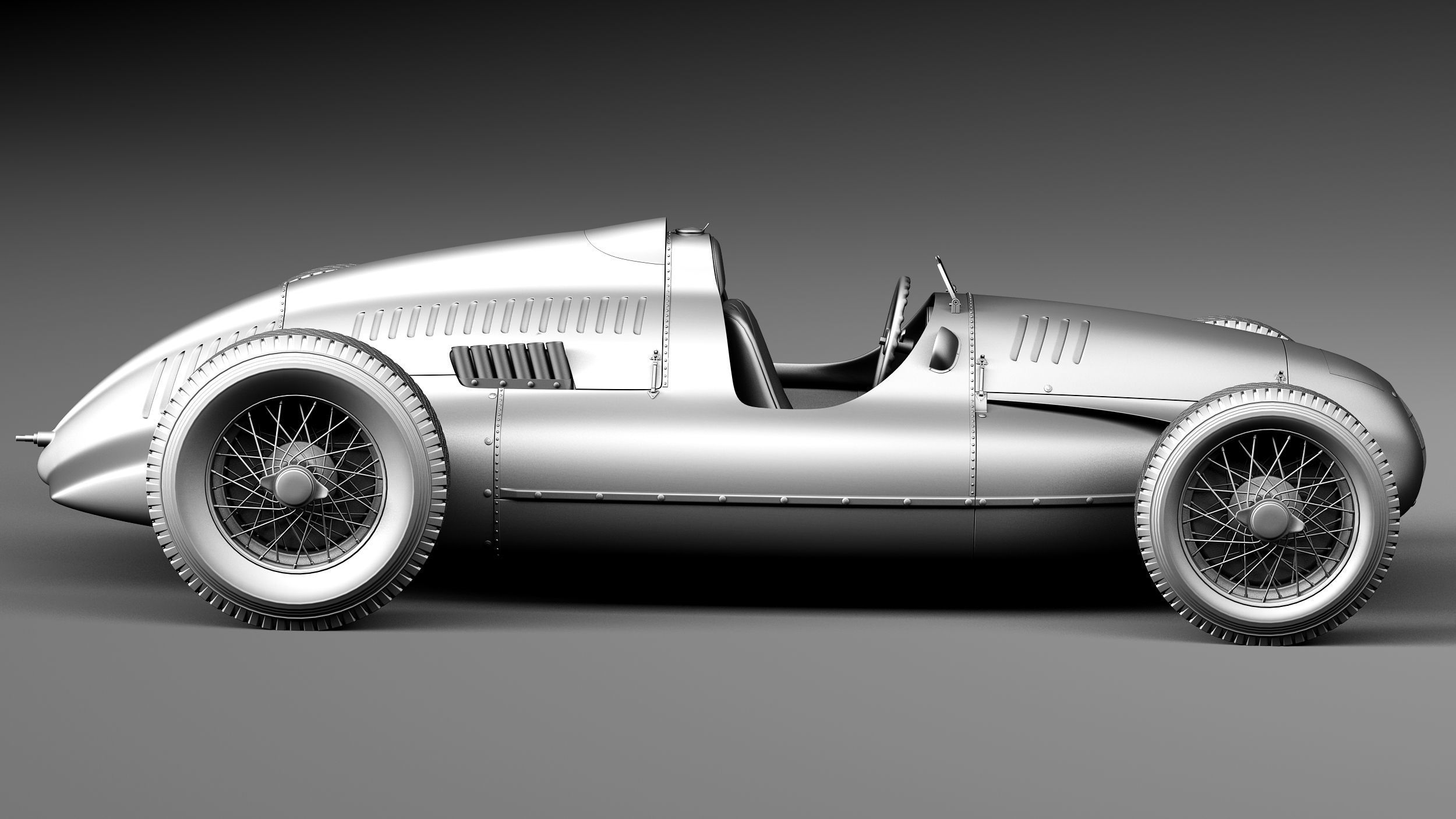 Auto Union type D 1938 3D model_14