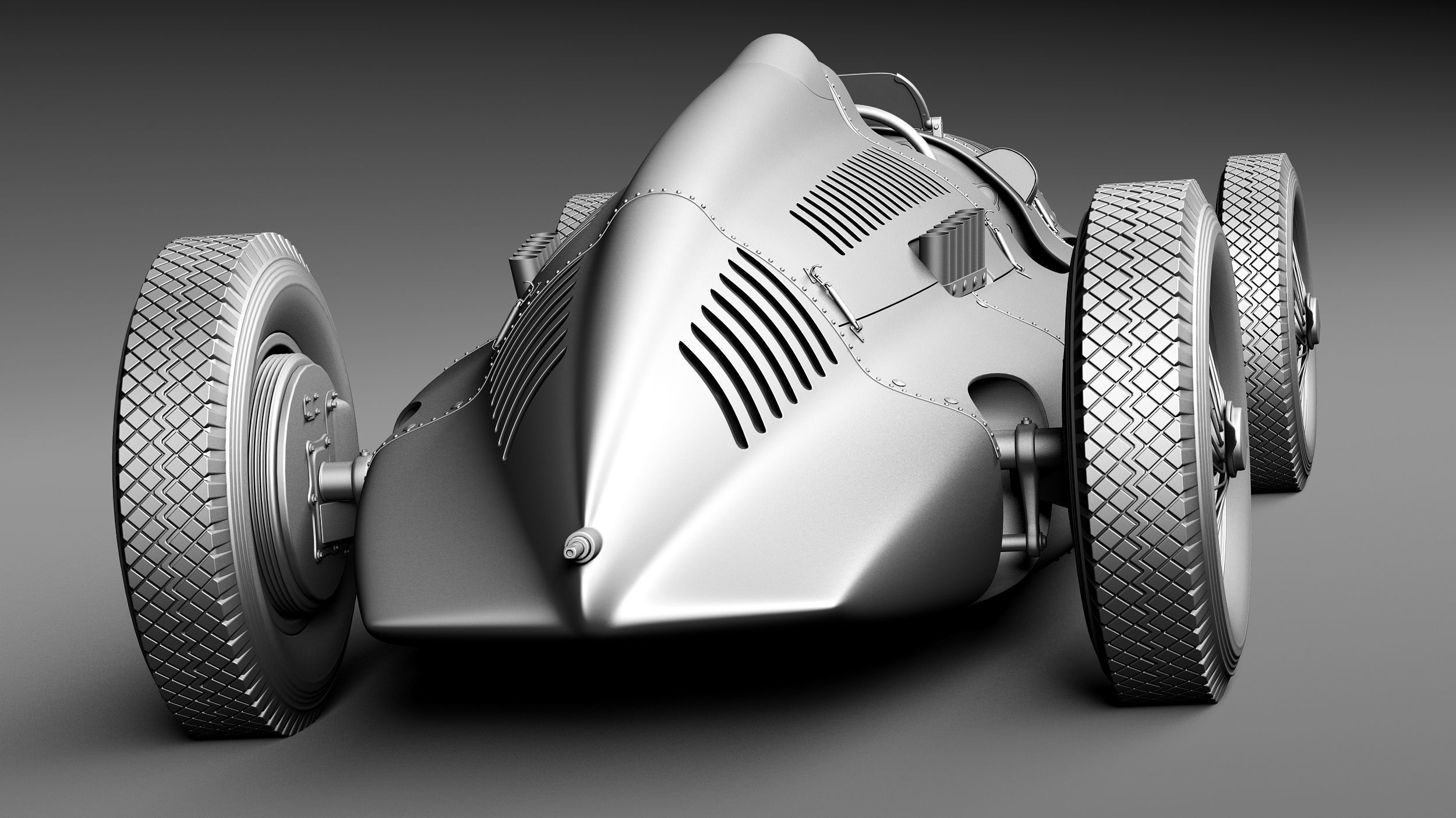 Auto Union type D 1938 3D model_13