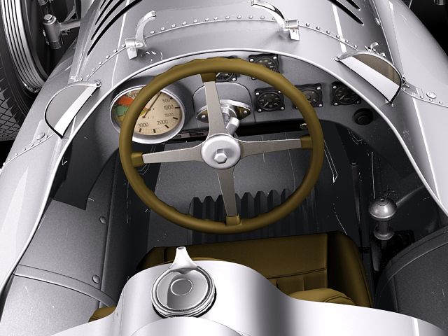Auto Union type D 1938 3D model_17