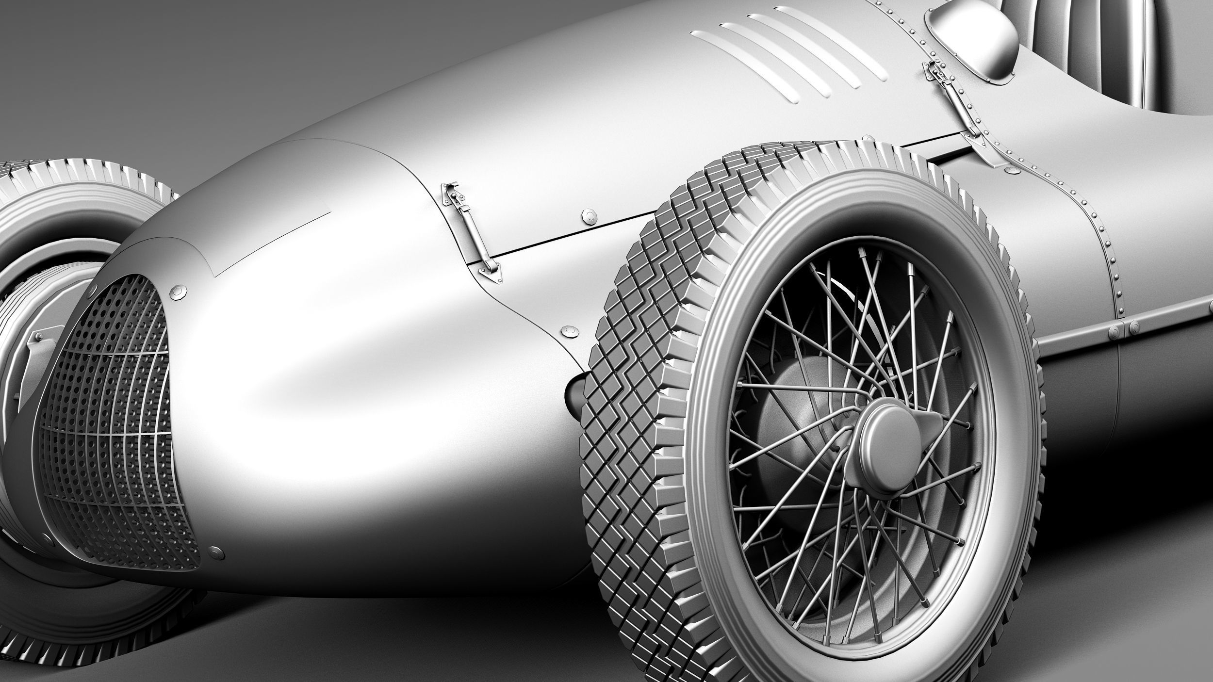 Auto Union type D 1938 3D model_10