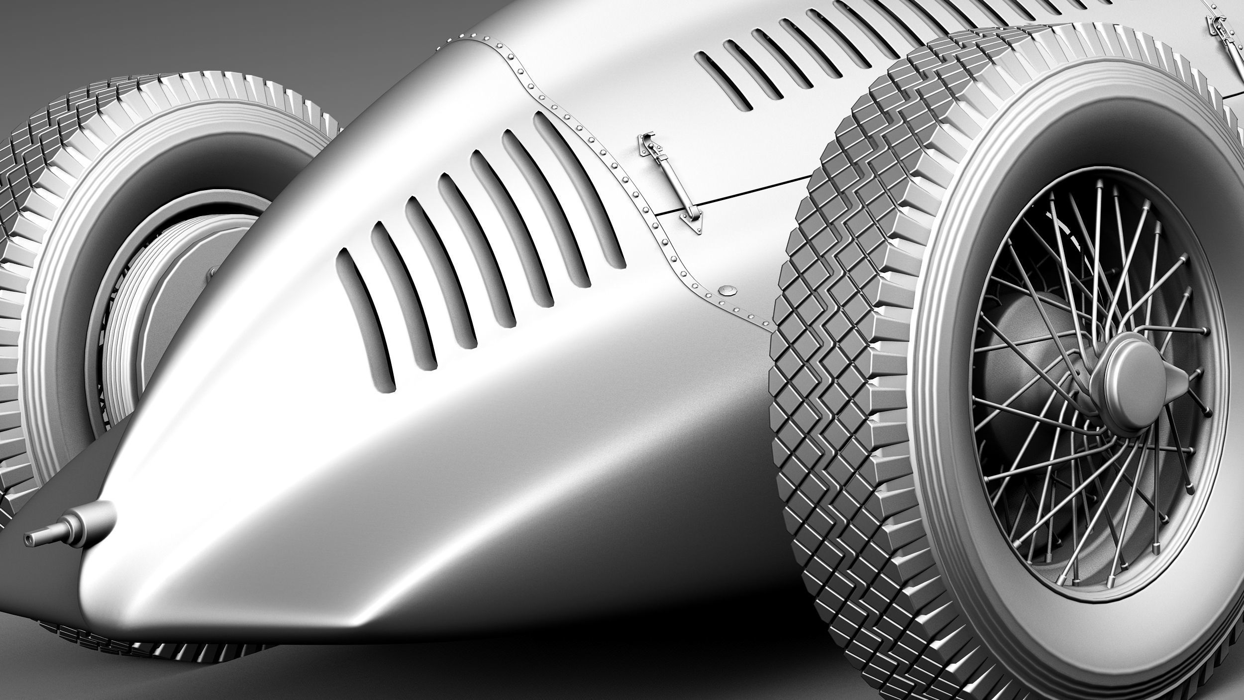 Auto Union type D 1938 3D model_11