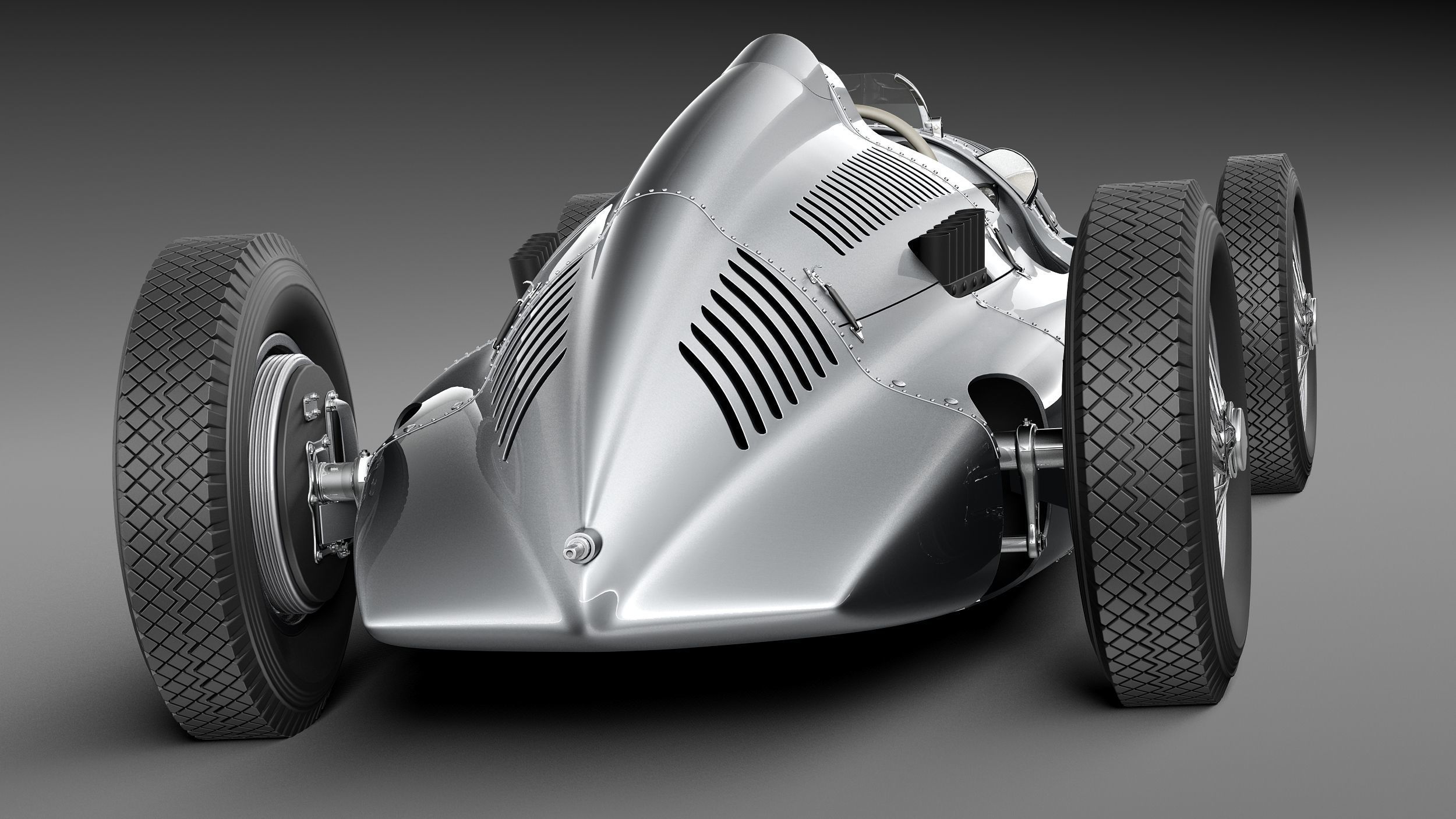 Auto Union type D 1938 3D model_5