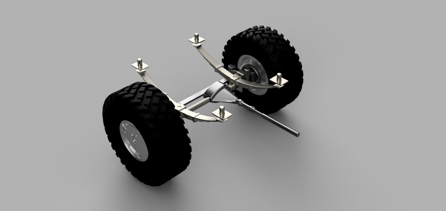 Front axle remodeling for revel 85 7222 3D print model_7