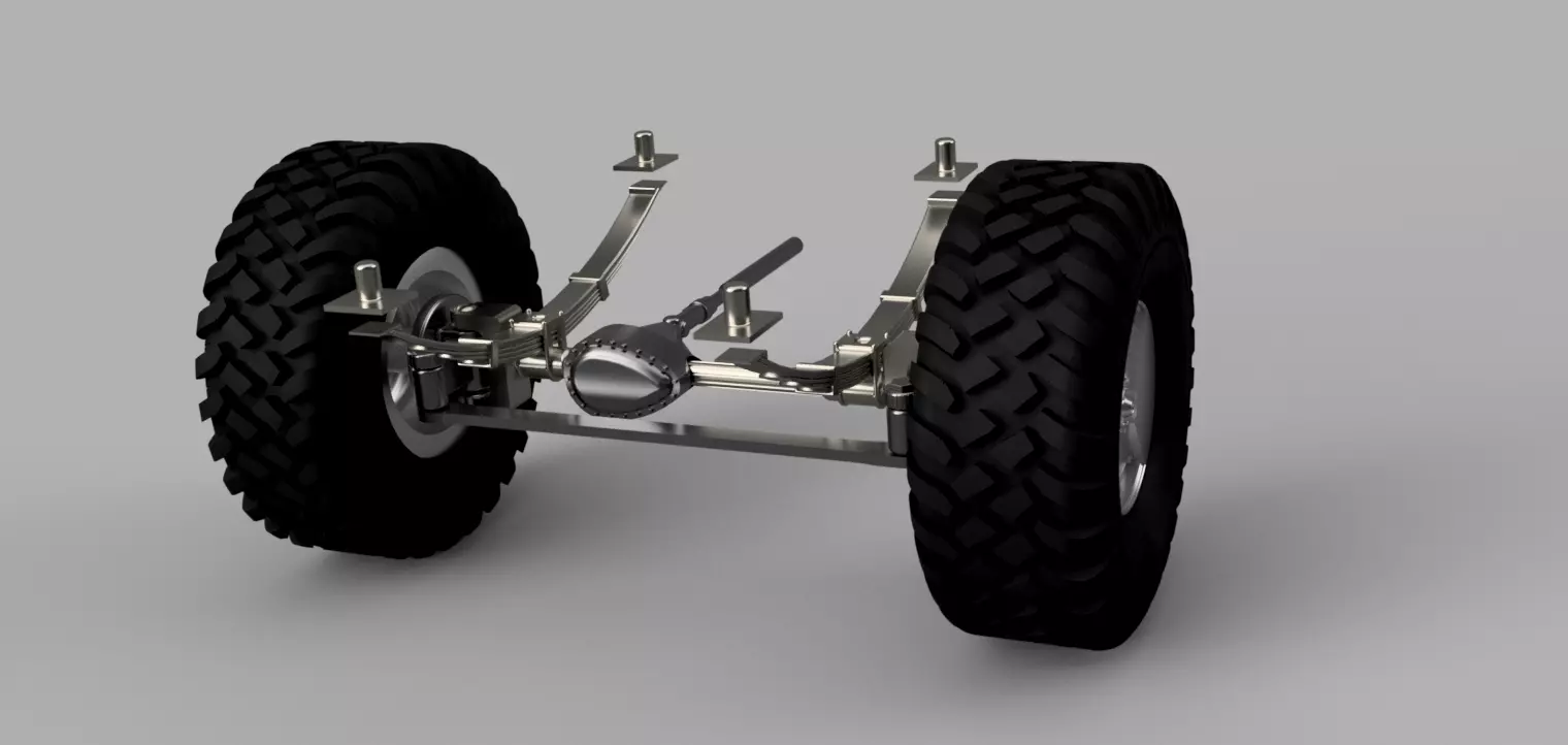 Front axle remodeling for revel 85 7222 3D print model_0