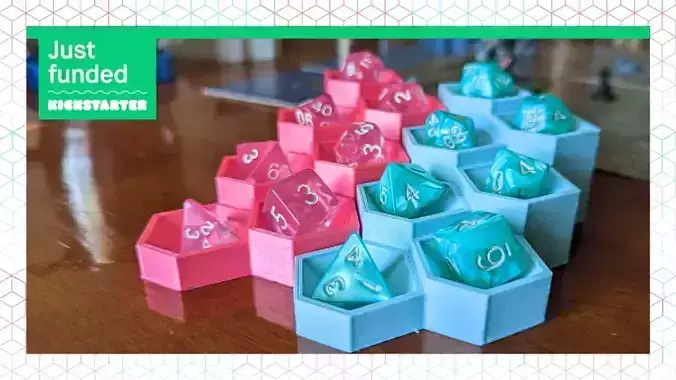HexaDisplay Dice Holder Designs 3D print model