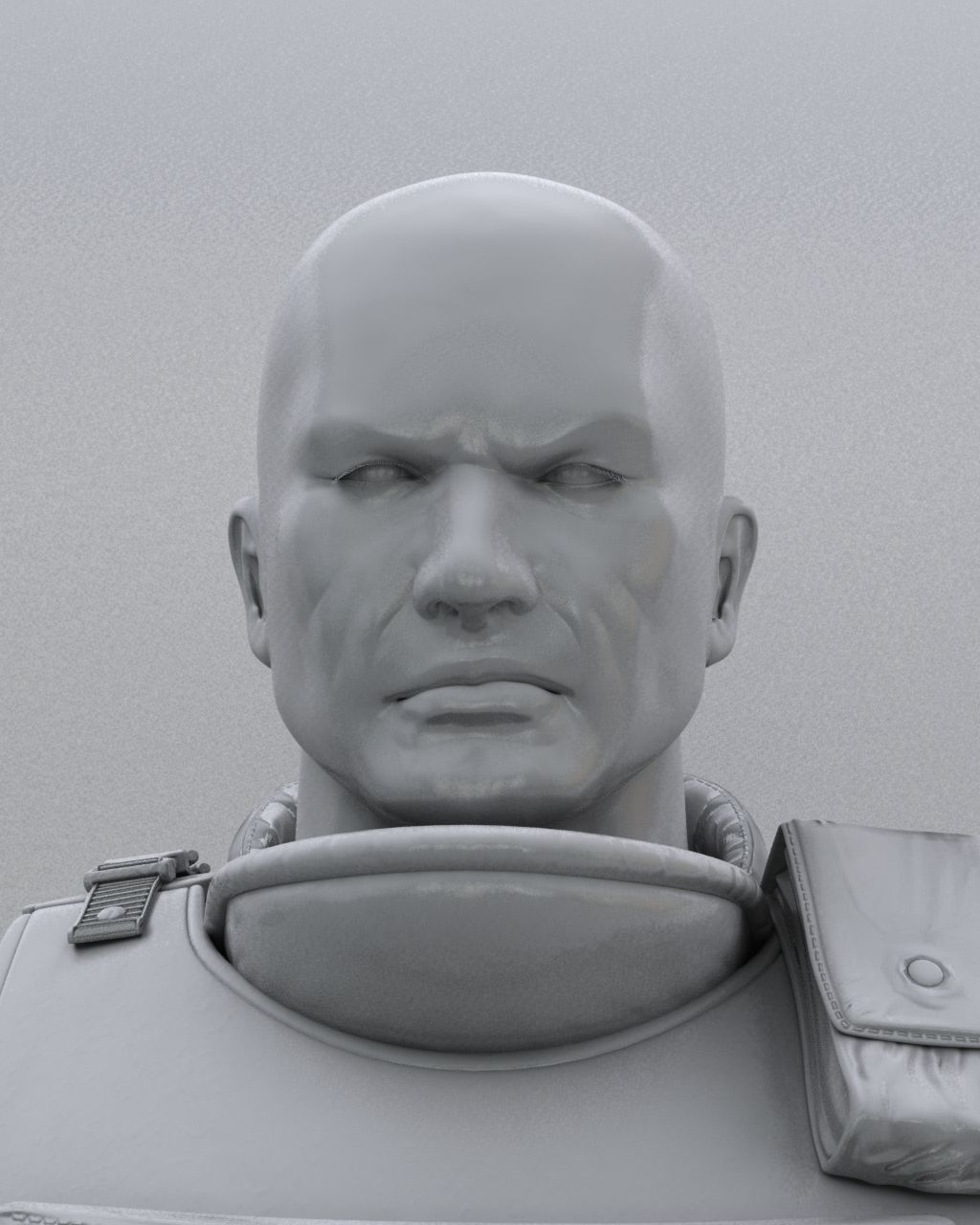 Animated Soldier Low-poly 3D model_10