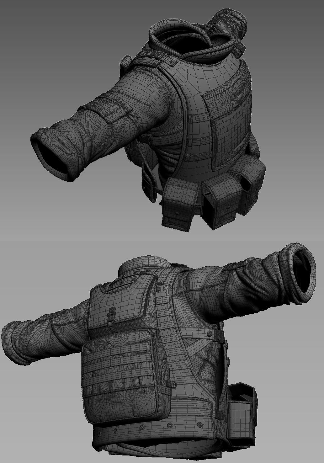 Animated Soldier Low-poly 3D model_19
