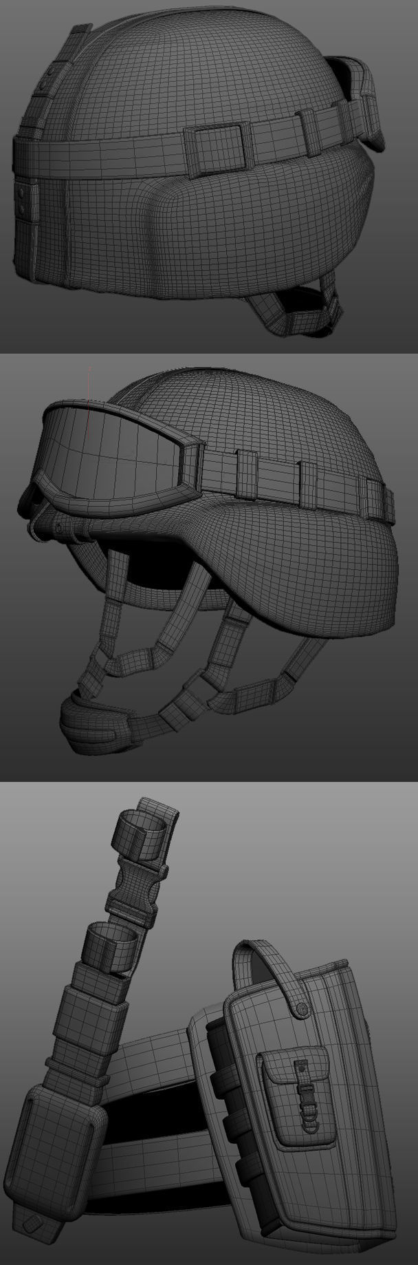 Animated Soldier Low-poly 3D model_14