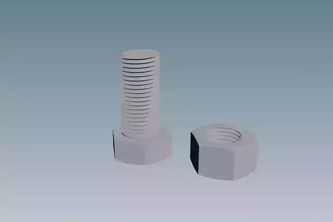 Screw with Nut M12X1-25