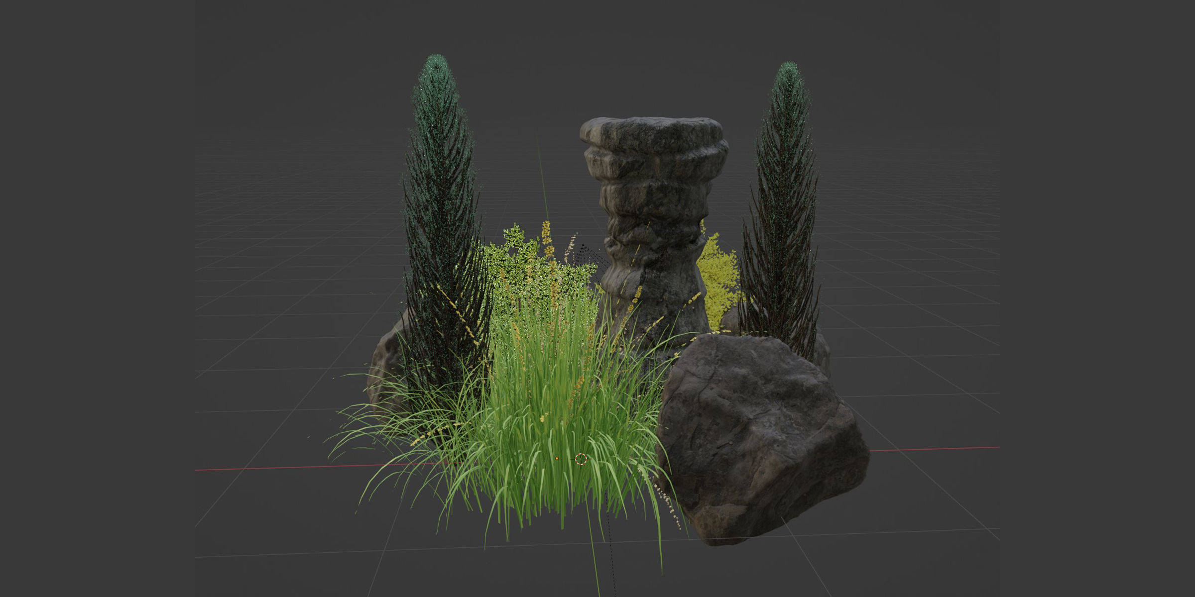 Paradise Landscape vol 95-Blender 3D model_9