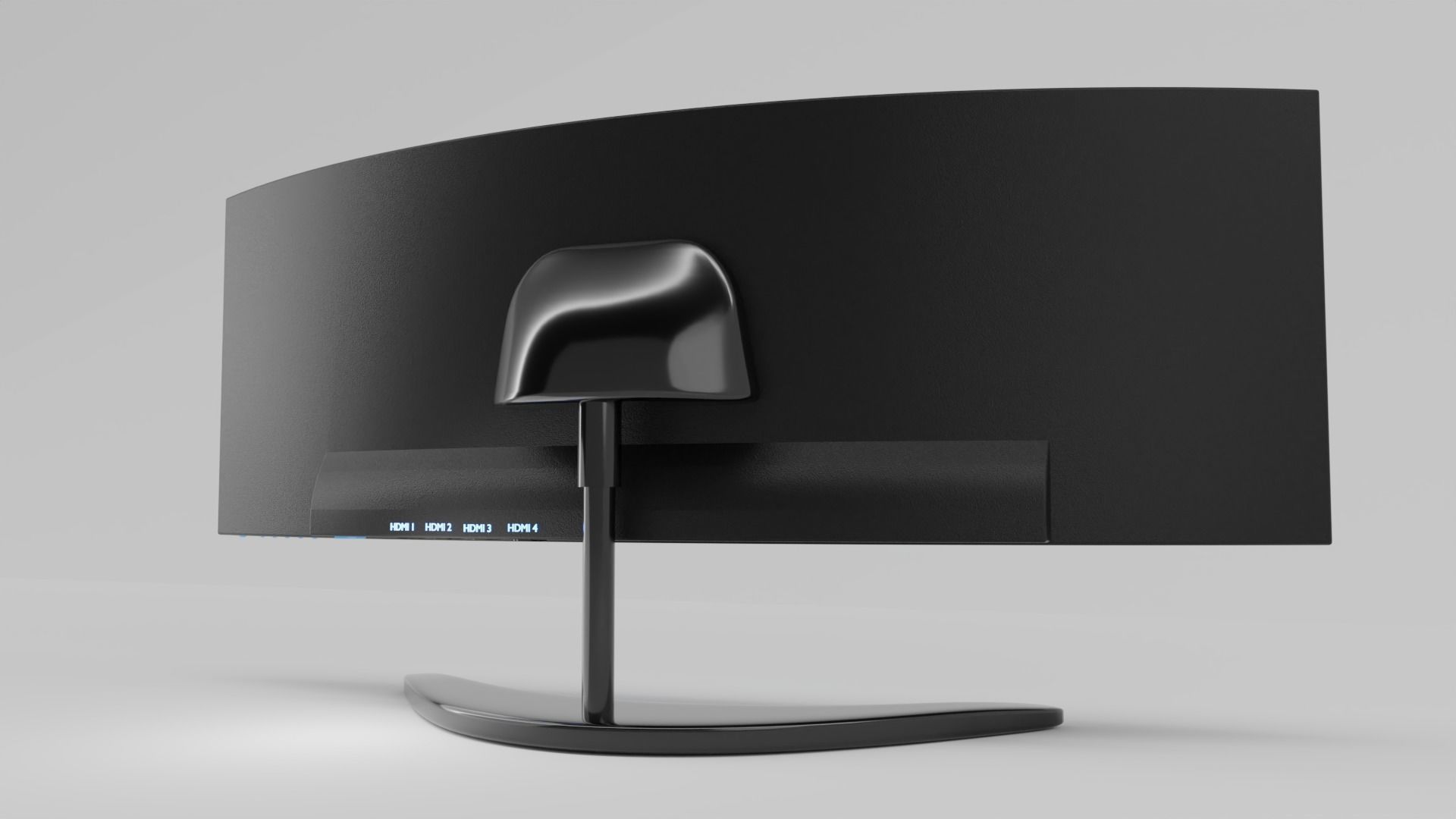curved monitor  Free 3D model_4