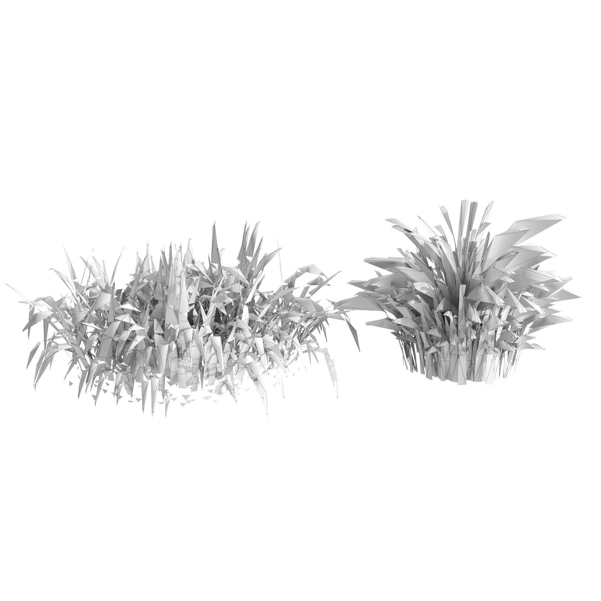 grass blades 3d model Low-poly 3D model_4