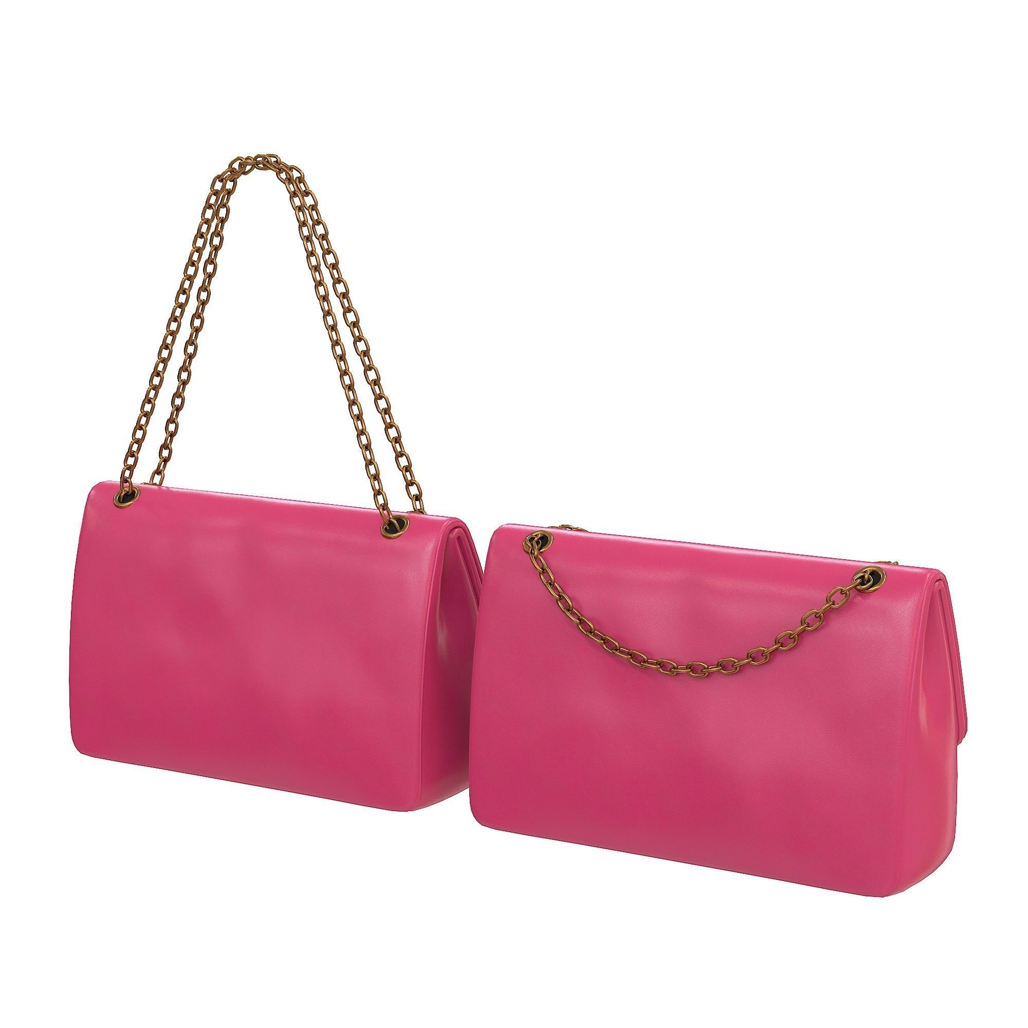 Balenciaga Monaco Medium Chain Bag 3D Model Collection_11