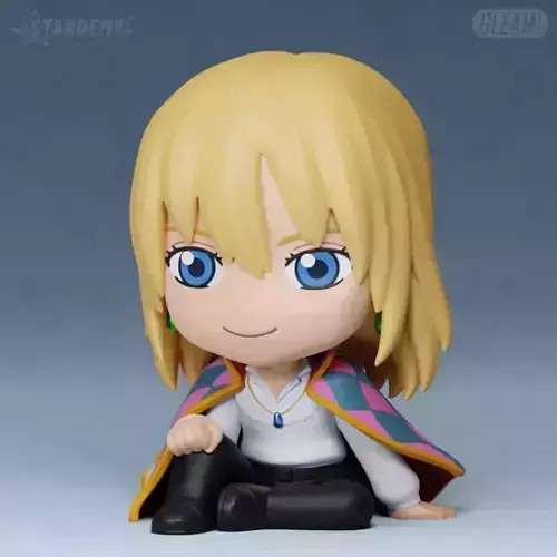 Howl Moving Castle Chibi Ghlibi Nendoroid Style 3D print model