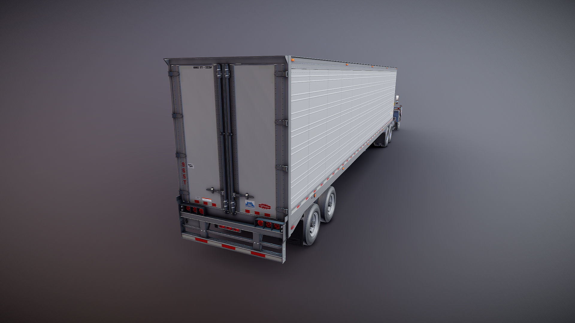 SuperLiner van trailer  Low-poly 3D model_22