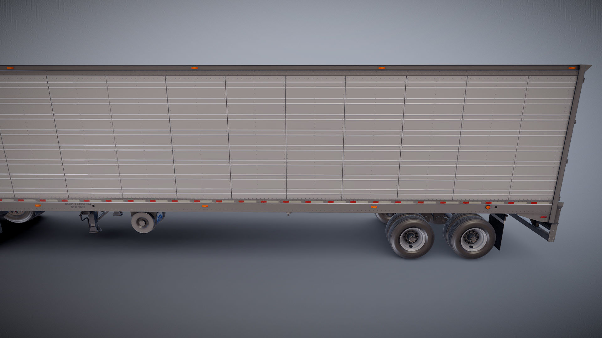 SuperLiner van trailer  Low-poly 3D model_26