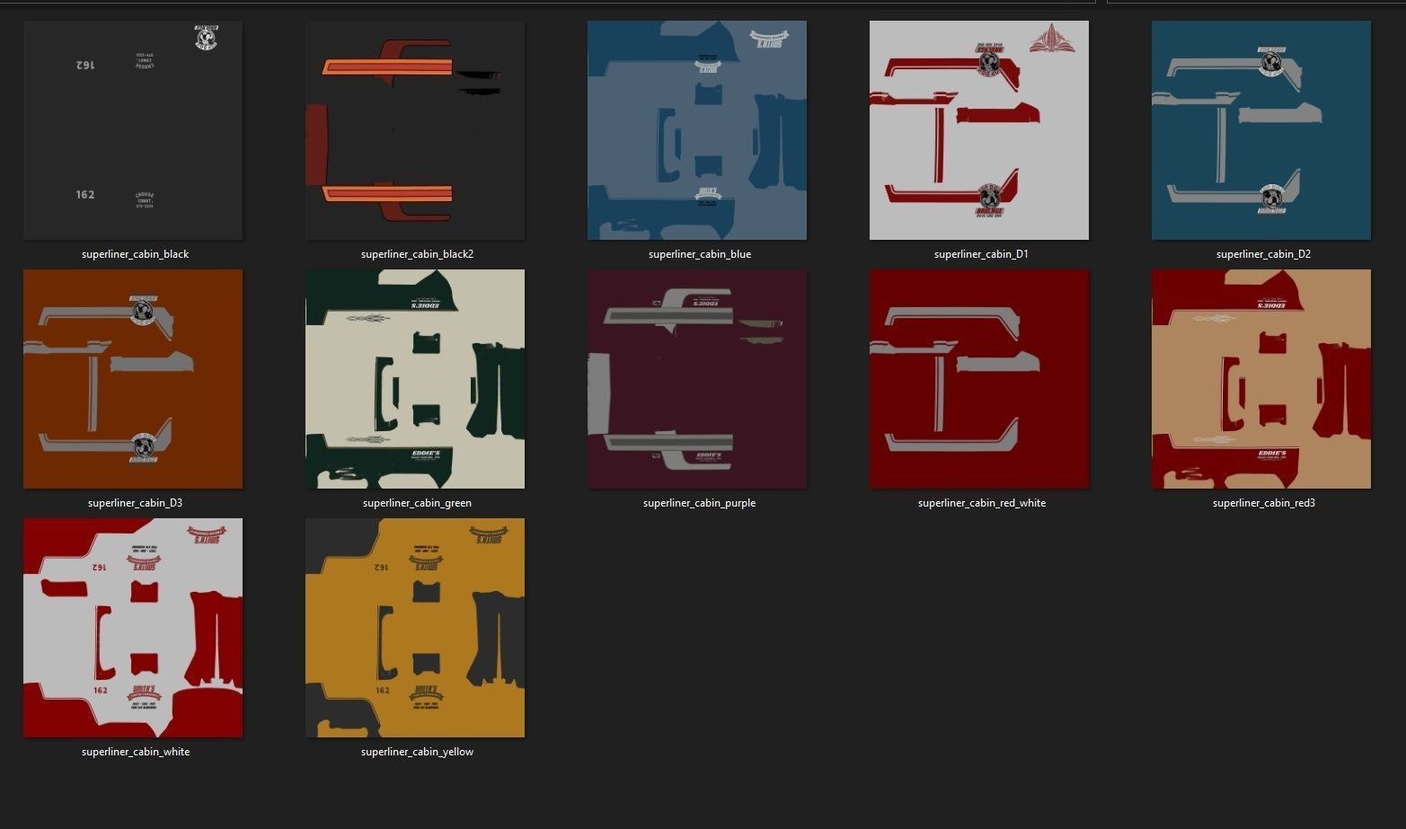 SuperLiner van trailer  Low-poly 3D model_54