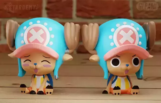 Tony Chopper Chibi One Piece Cute 2 models Easy Print 3D print model