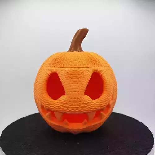 KNITTED CROCHET PUMPKIN MULTIPART TEALIGHT 3D print model