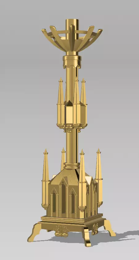 Coffin Candlestick 3D print model