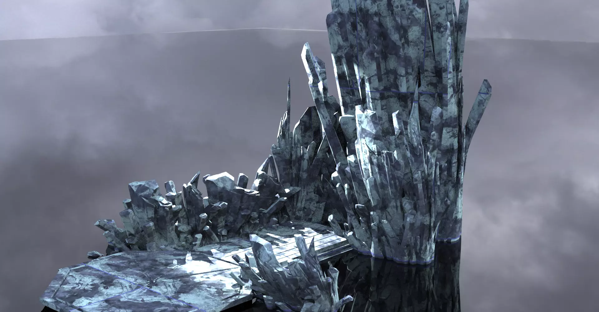 Ice crystal Walkways 1 3D model_0