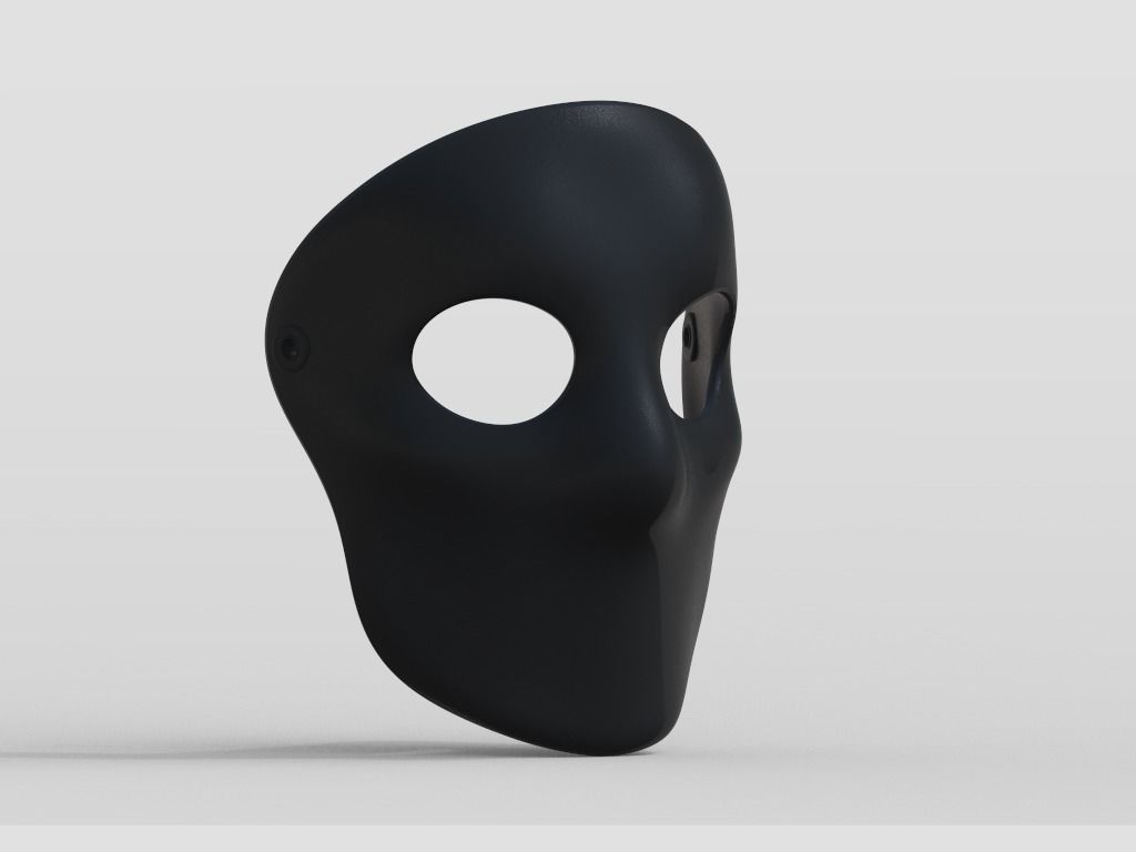 Simple Mask Halloween 3D print model_3