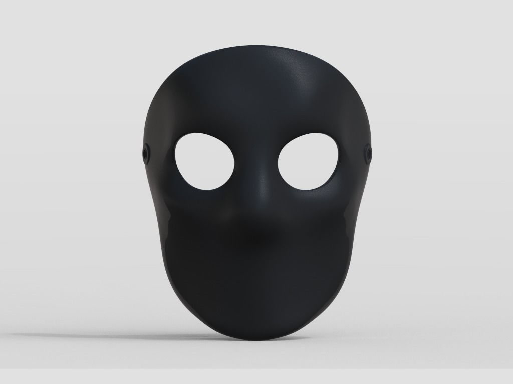 Simple Mask Halloween 3D print model_6