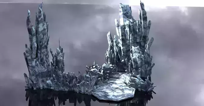 Ice crystal Walkways mountains